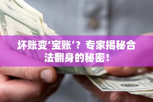 北京坏账变‘宝账’？专家揭秘合法翻身的秘密！